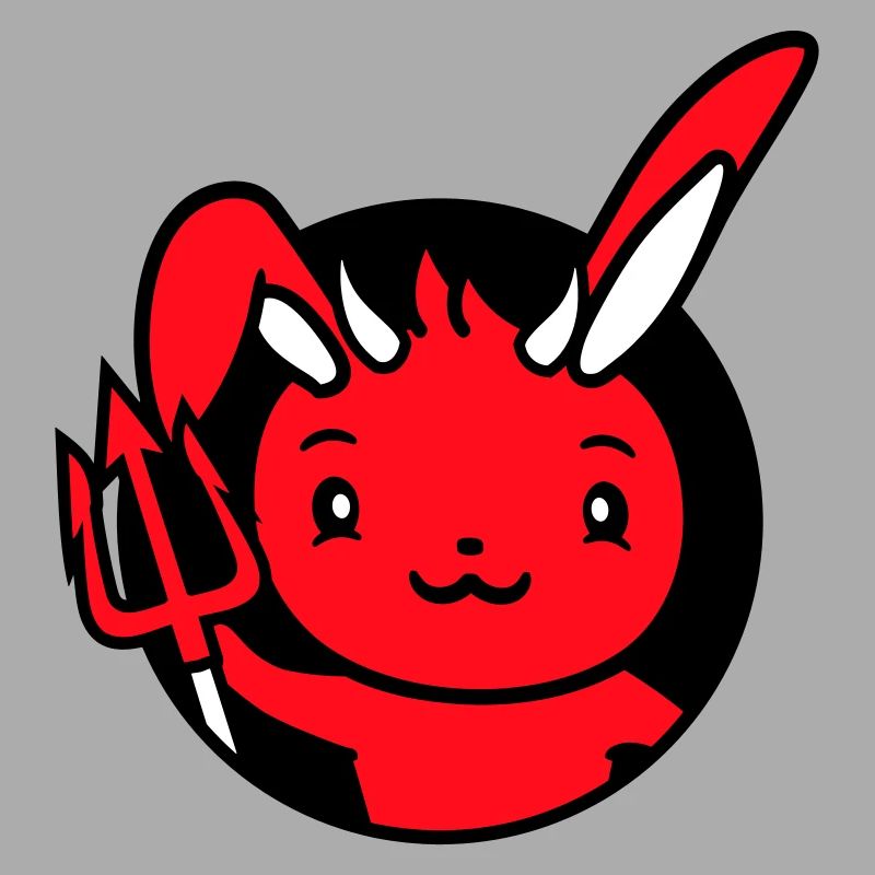 Bunny Devil Demon Evil Satan Hell Trident Costume