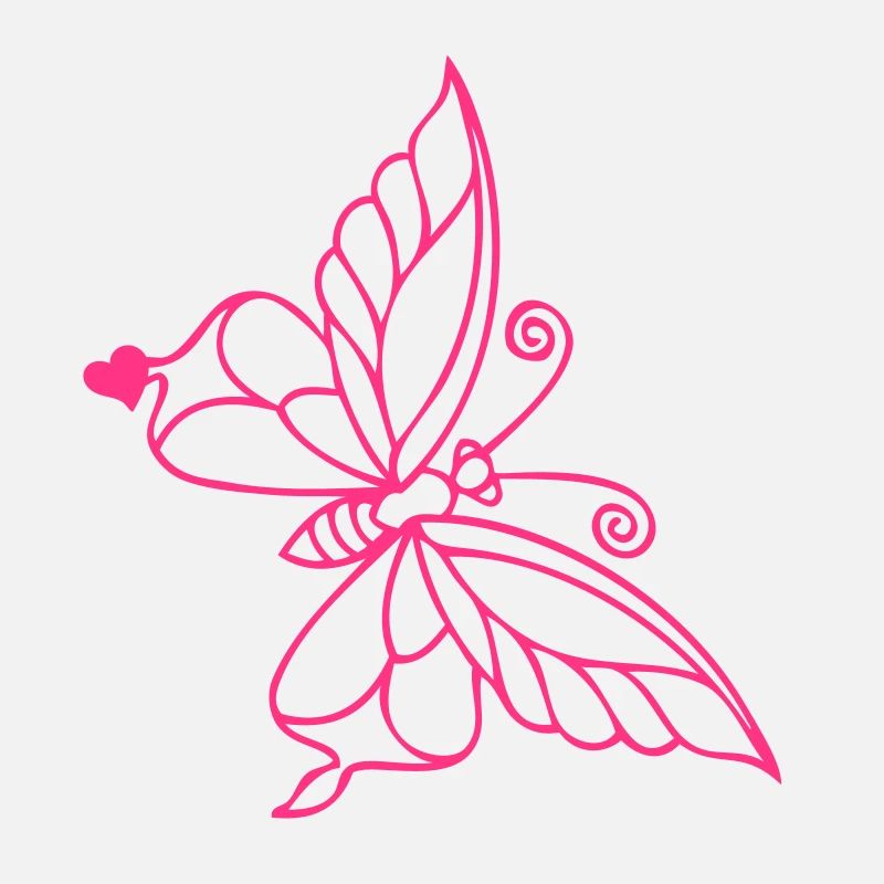 Papillon avec cœur