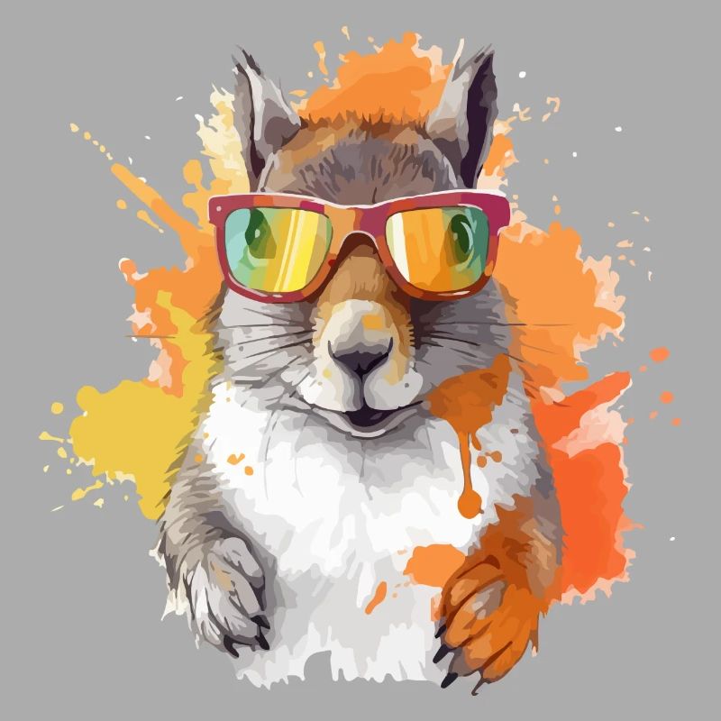 Tom, das Eichhörnchen mit Brille