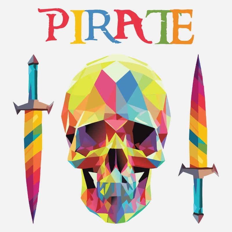 Pirate - Crâne Low Poly
