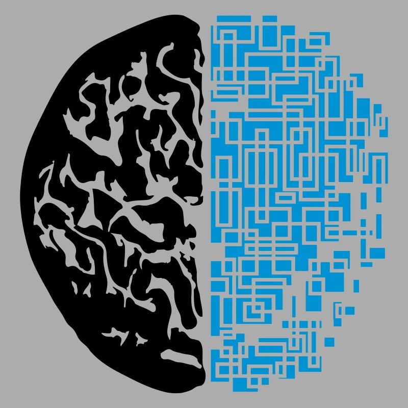 conception noir digital android synthétique robot