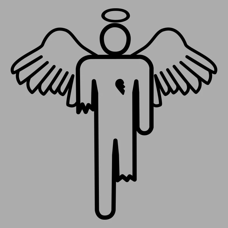 Gebrochener Engel Strichmännchen