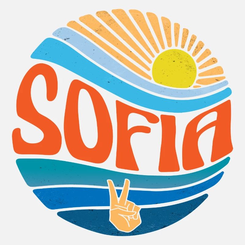 Sofia Hemd Vintage Sunset Sofia Groovy Tie Dye