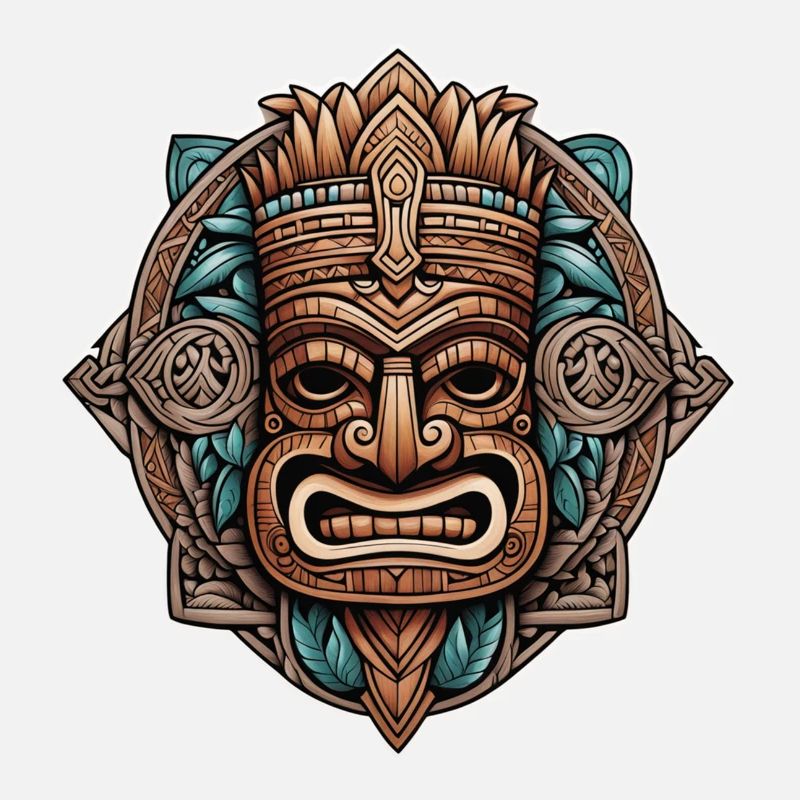tiki beach - statue polynèsie