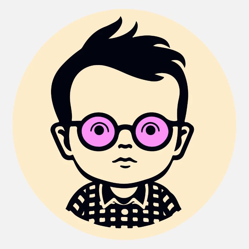 Der Kluge Nerd Junge