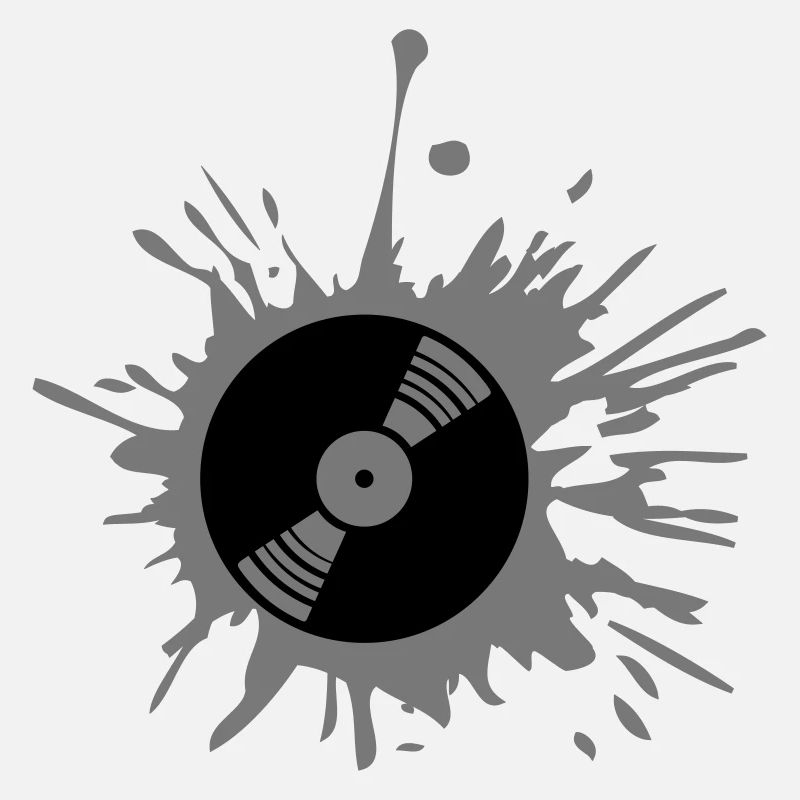Fête de la musique de vinyle graffiti éclaboussures goutte