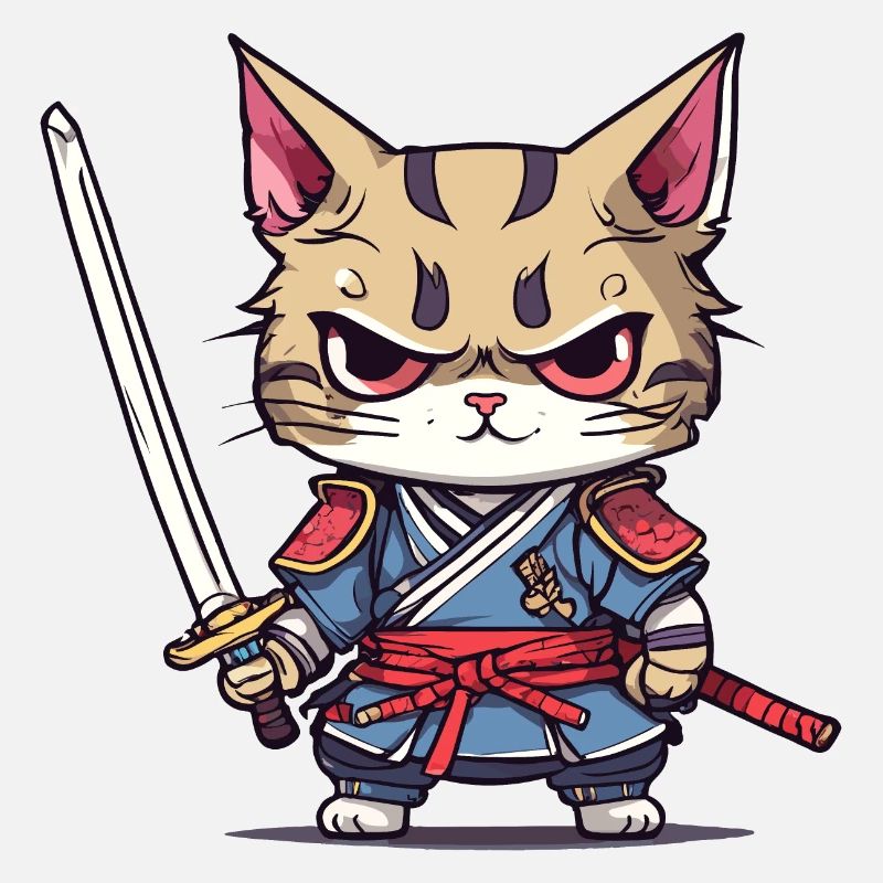 Chat samouraï #1