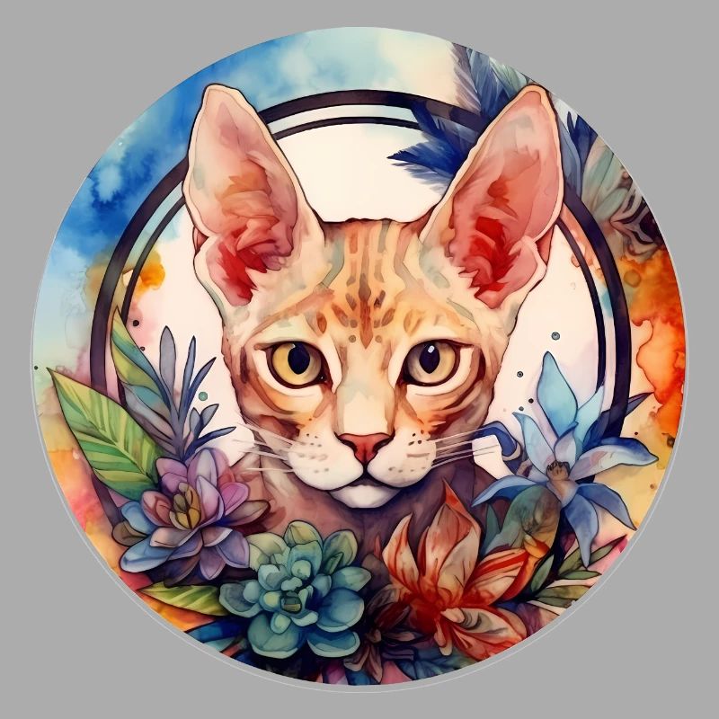 Devon Rex chat Boho Style, chats d’amour