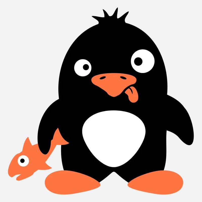 Funny Penguin Fish Caught Crazy Stupid Doofy
