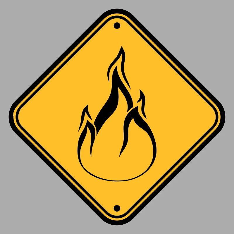 note shield warning caution caution hazard feu