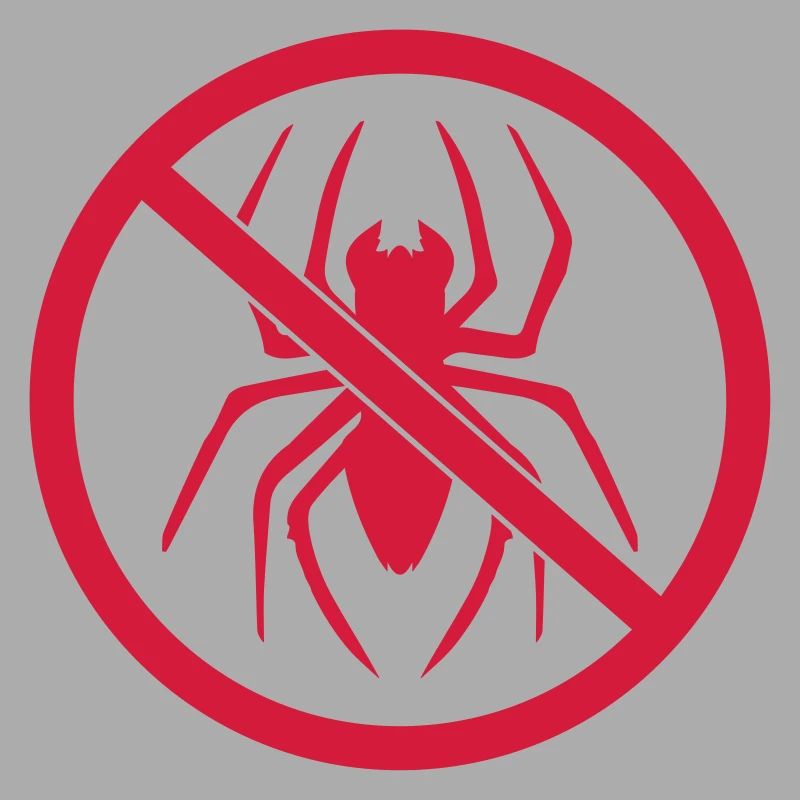 bouclier zone interdite pas de logo spider design dégoût