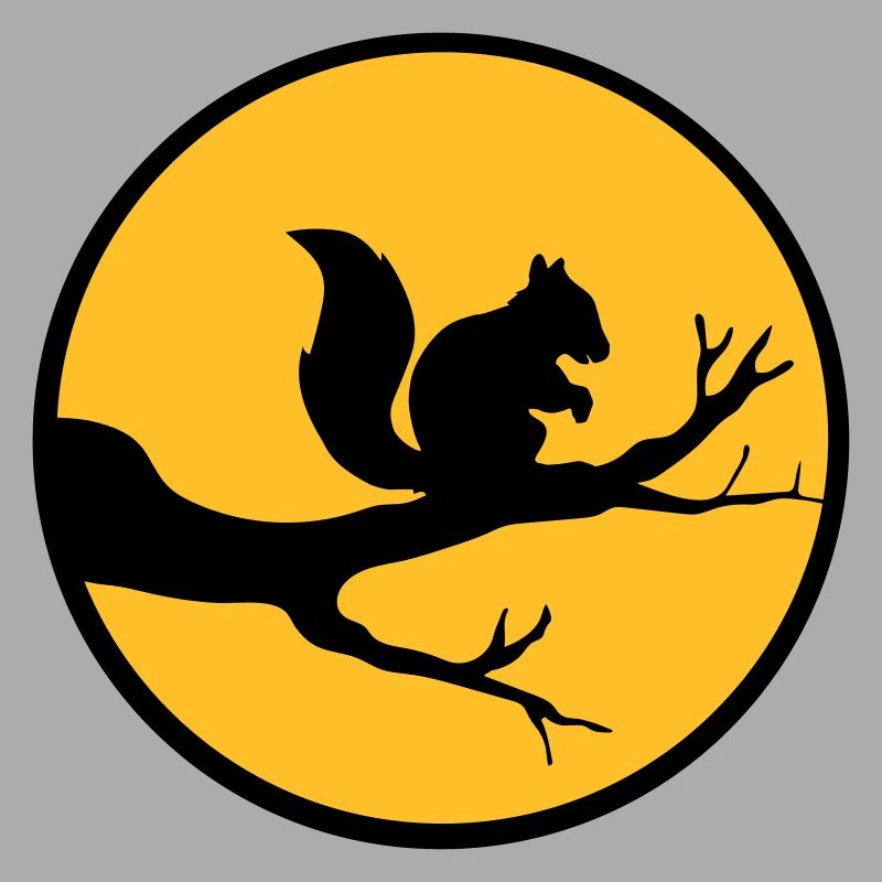 moon circle round night shadow branch black eichhoe