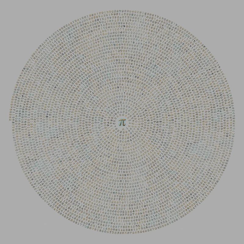 Pi mathematics gift math spiral circle irrational
