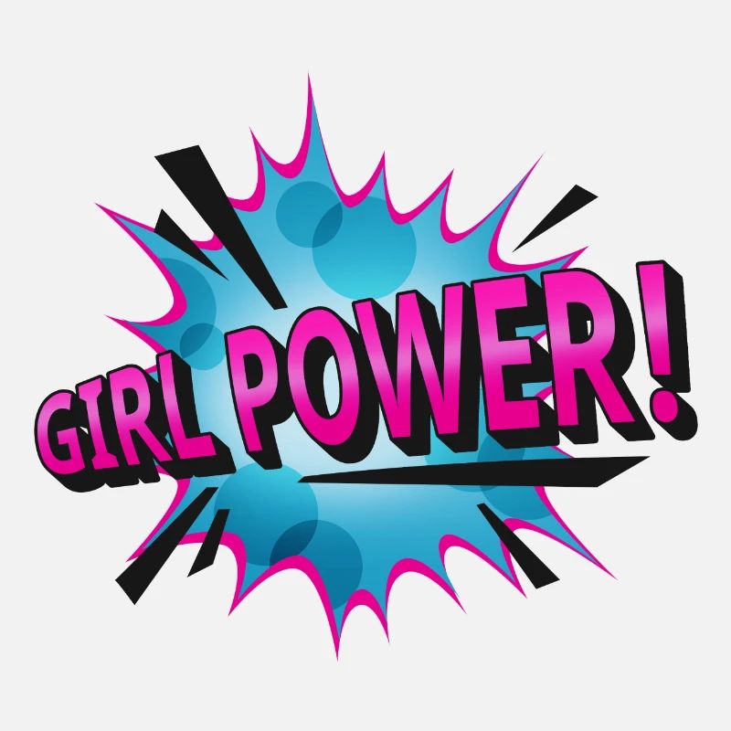 Cartoon Comic Girl Power Pop Art Geschenk Spruch