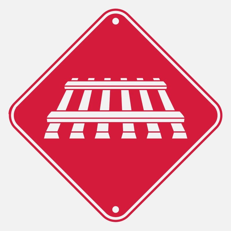 Caution track sign
