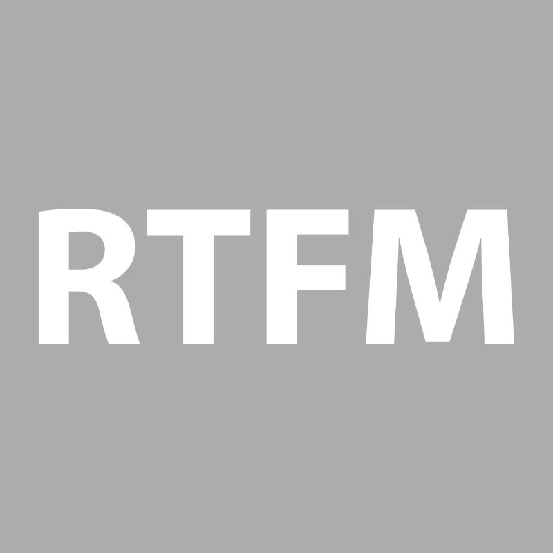 Rtfm Programming Informatik Geschenk