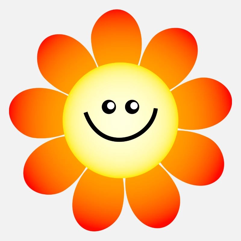 Lächelnde glückliche Gänseblümchen Blume
