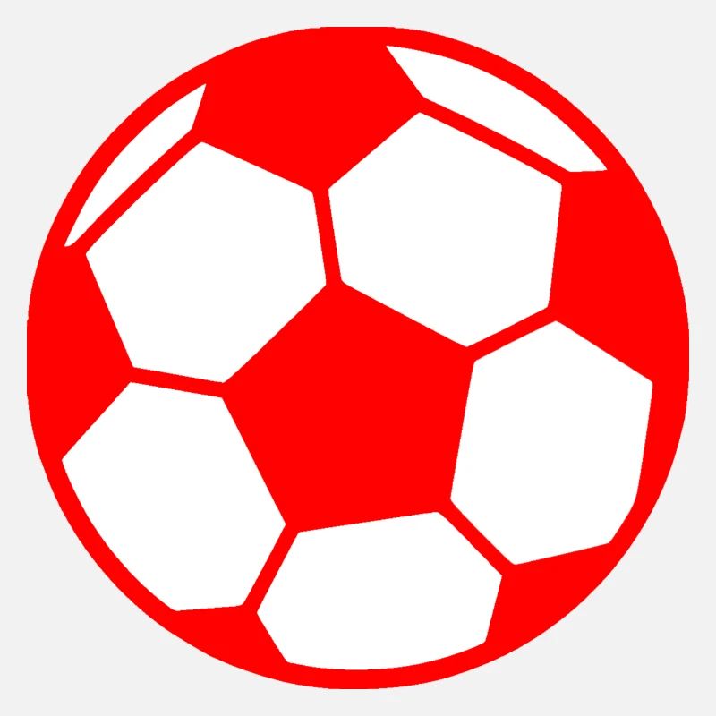 Fussball rot weiß