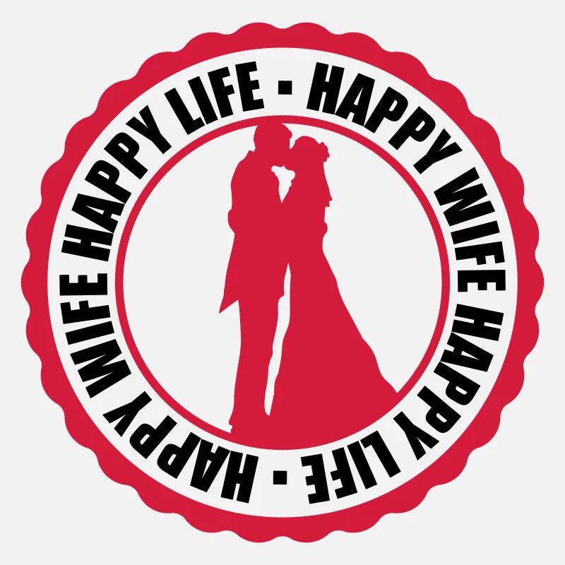Timbre de mariage rond