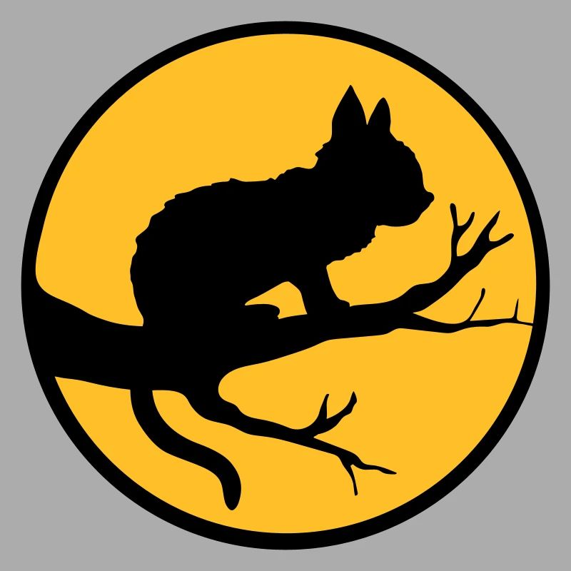 Black Cat Moon Tree