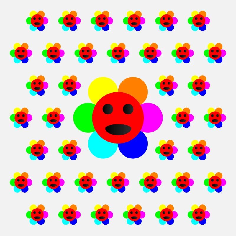 Psycho-Flower - Optical Art