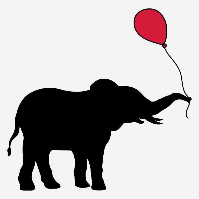 Red Balloon Elephant Gift