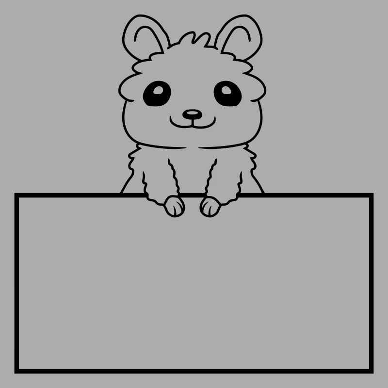 Insert Text Shield Hamster