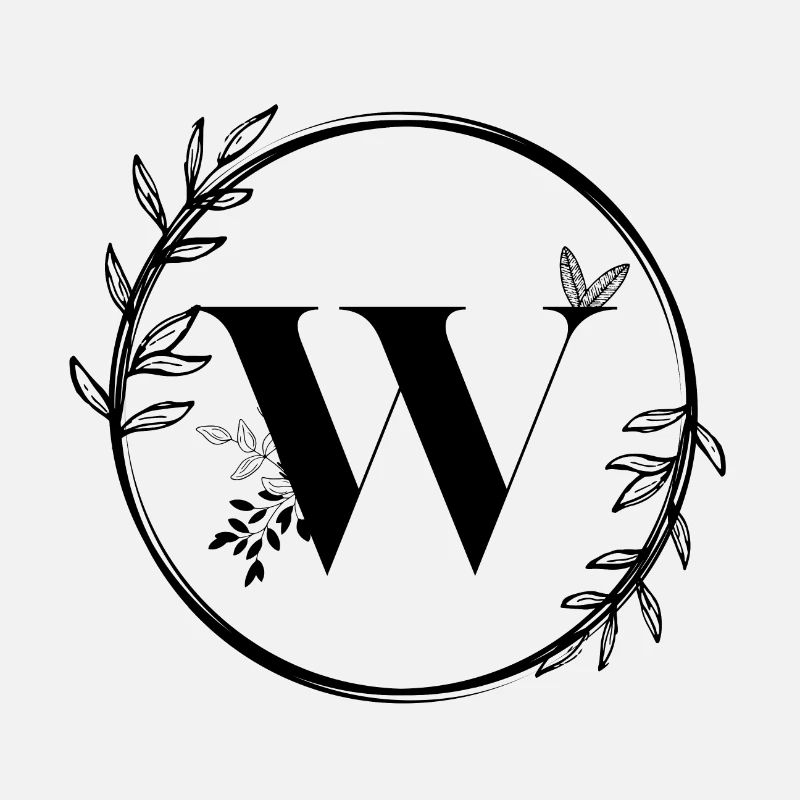 Lettre W Florale