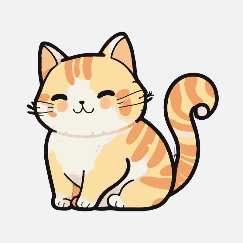 Illustration Comic Cute Kawaiismall chaton chat