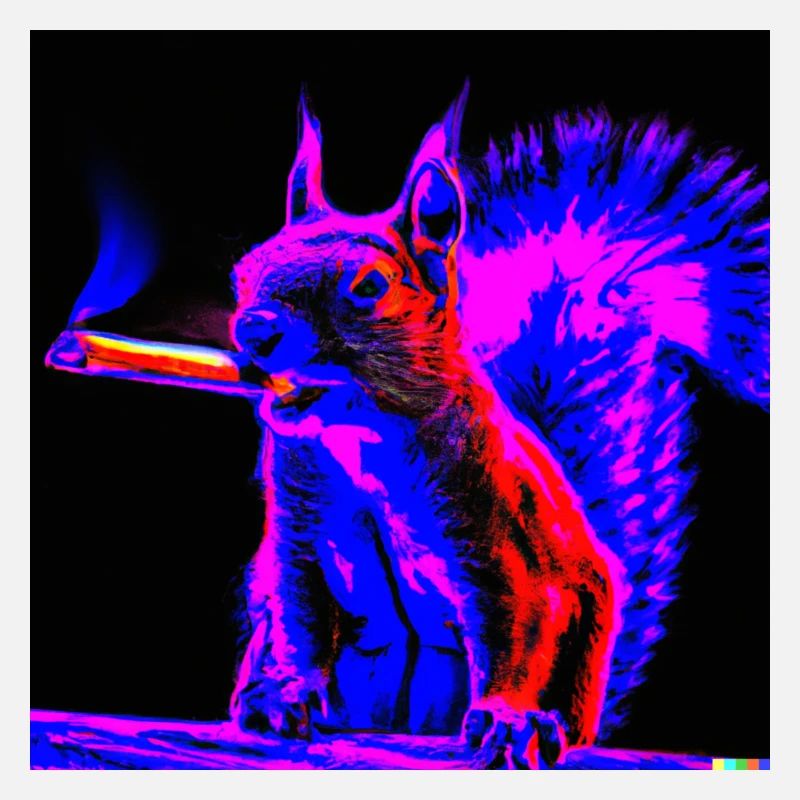 Eichhörnchen Neon