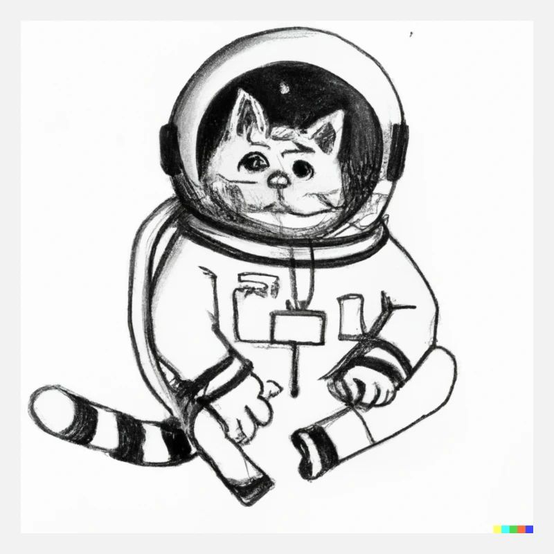 Astronauten Katze