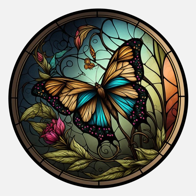 Papillon de vitrail