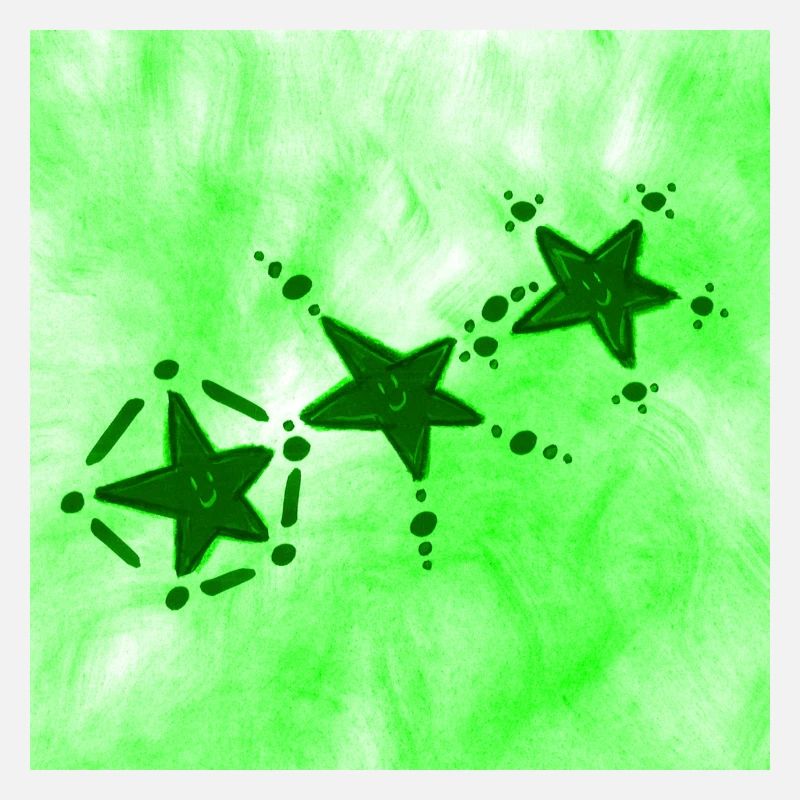 3 ÉTOILES VERT SOURIANT