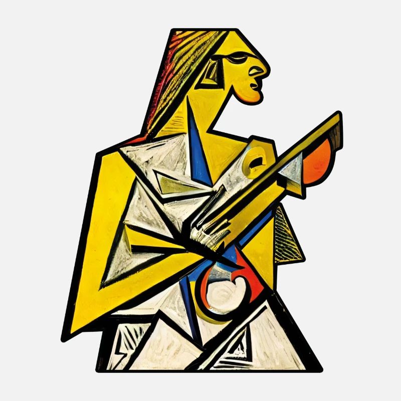 « Apollo » dans le style cubisme - KI Kunst