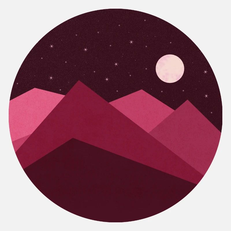 Paysage nocturne abstrait