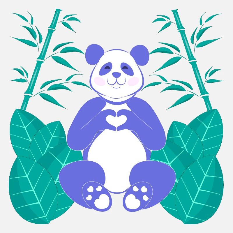 Panda in bamboo