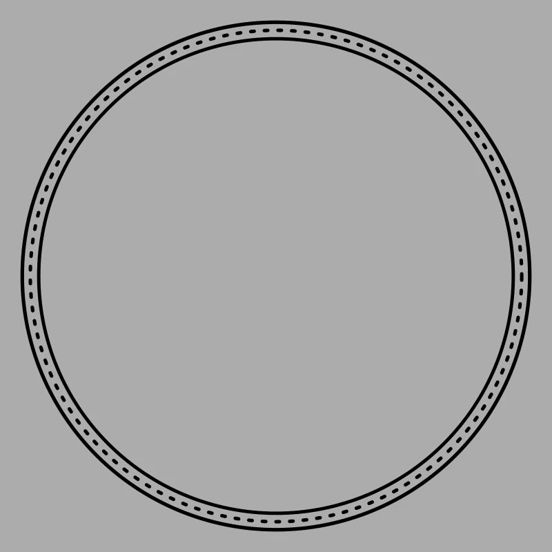 Points Circle Frame Decor