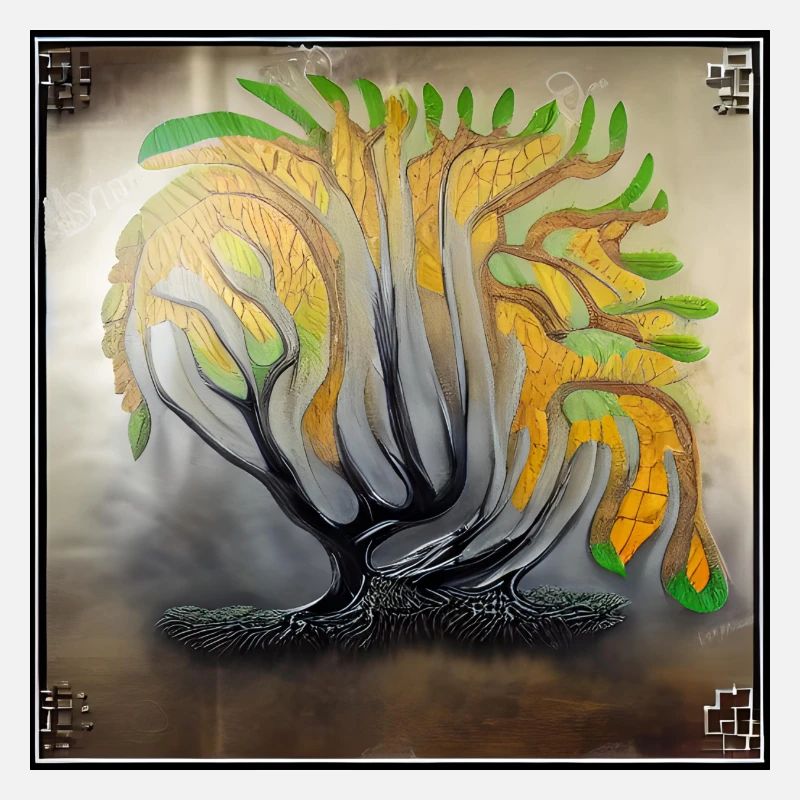 Starker alter Baum stirbt ab