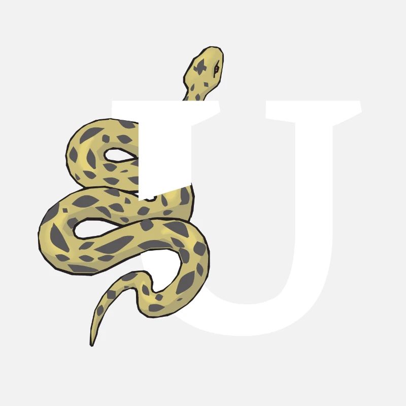 Letter u snake