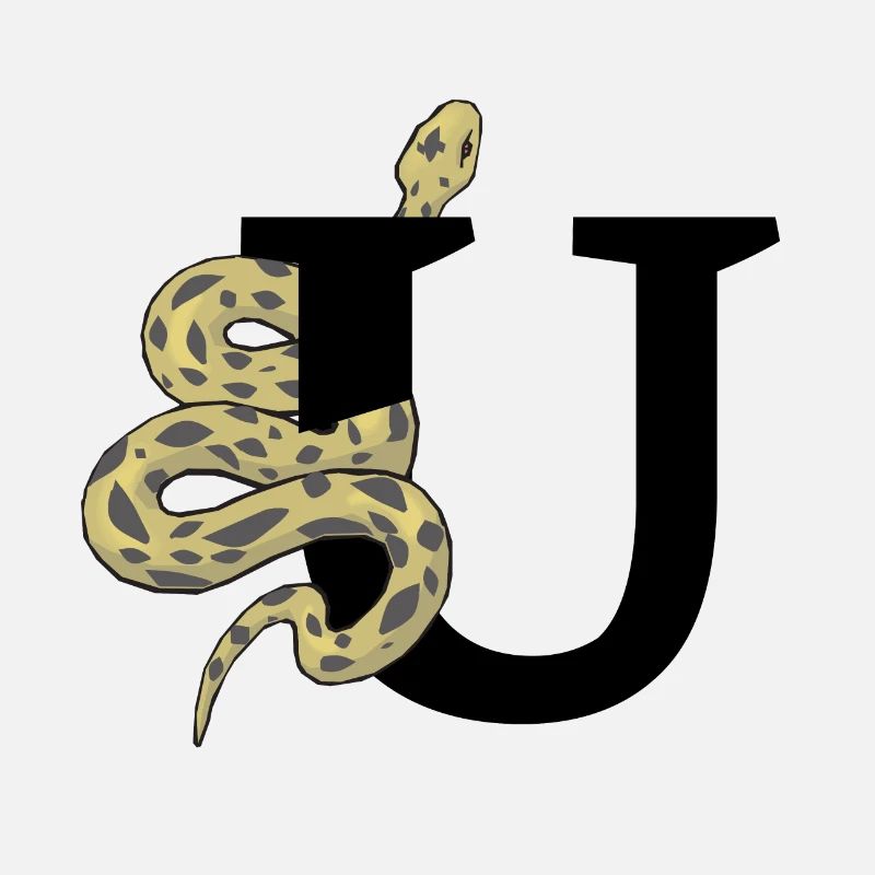 Letter u snake