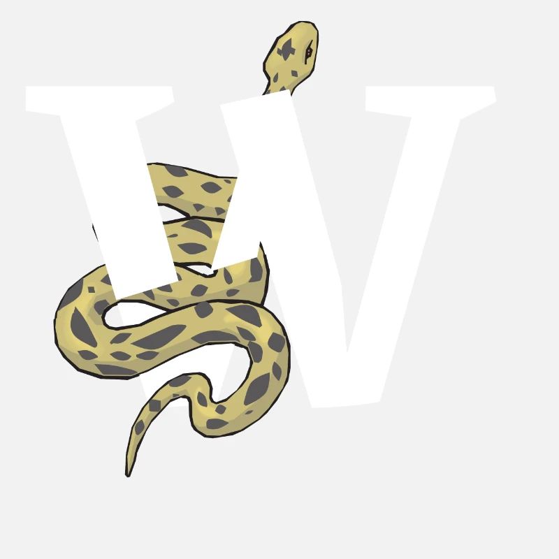 Lettre w serpent