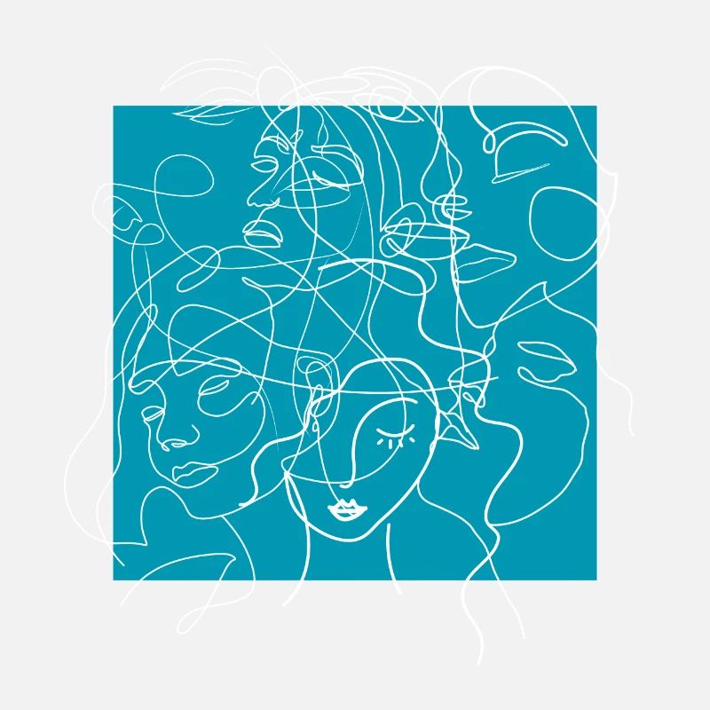 Face line blue