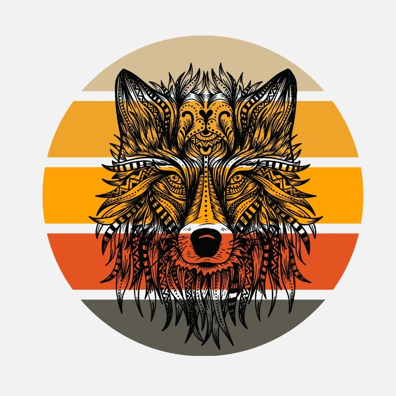 Wolf Sunset Head