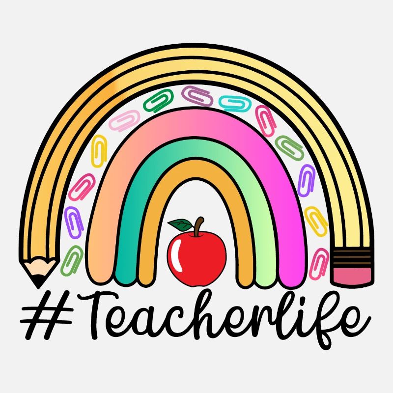 Teacherlife, Lehrer Regenbogen, Dankeschön, Liebe