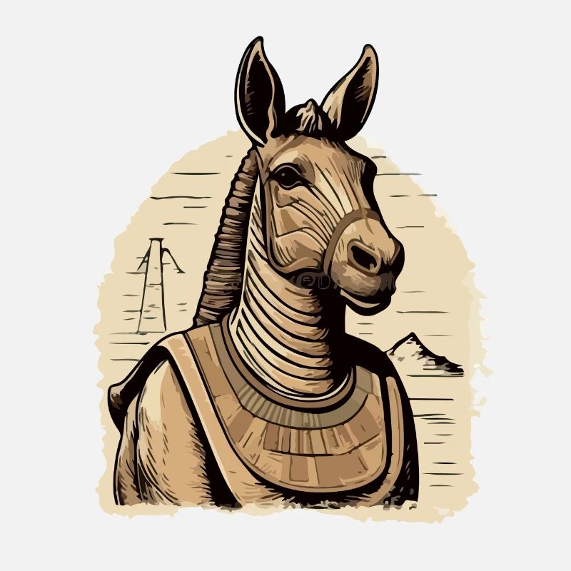 Rho l'âne Egyptien