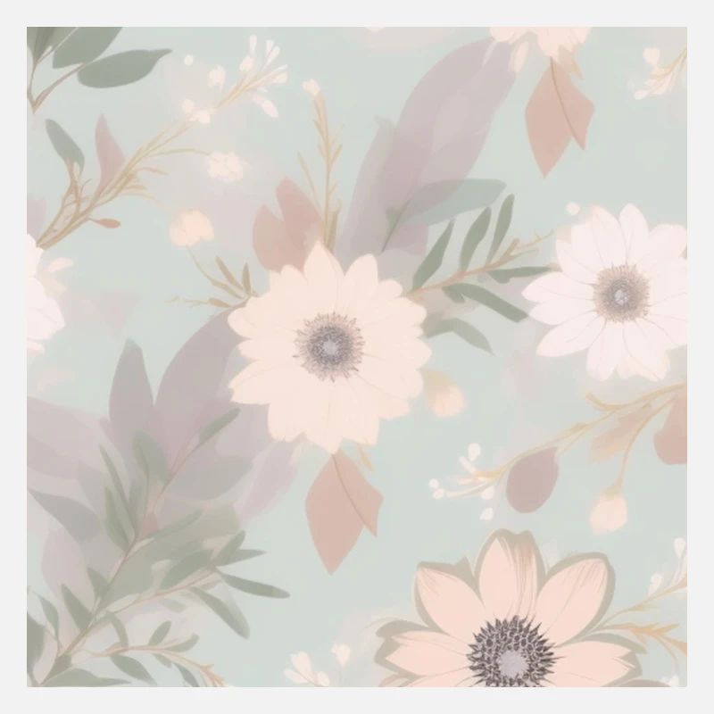 Fleurs aux couleurs pastel