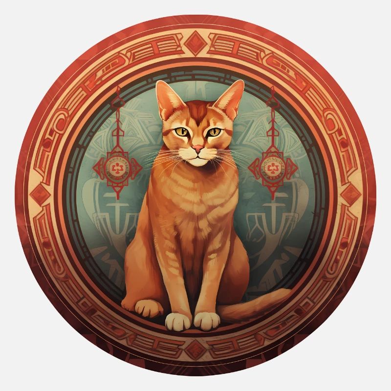 Abessinische Katze Boho Elemente, Liebeskatzen