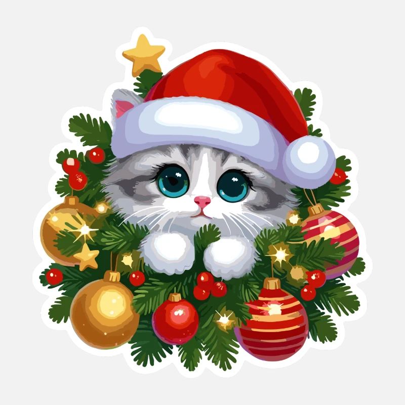 Festive Christmas Frame & Ornaments Design