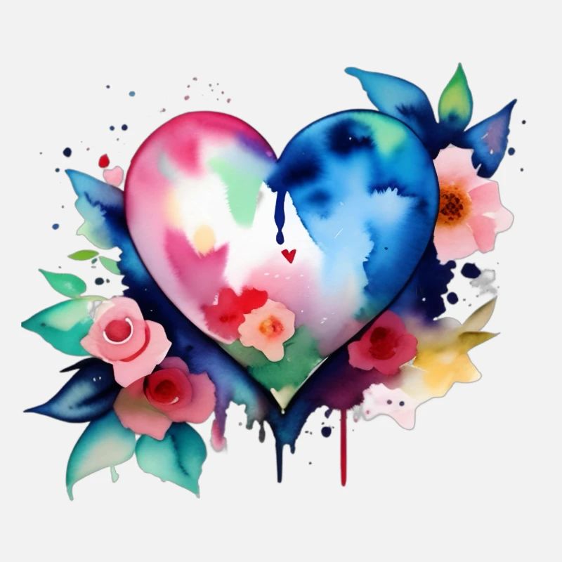 Heart - Color splash