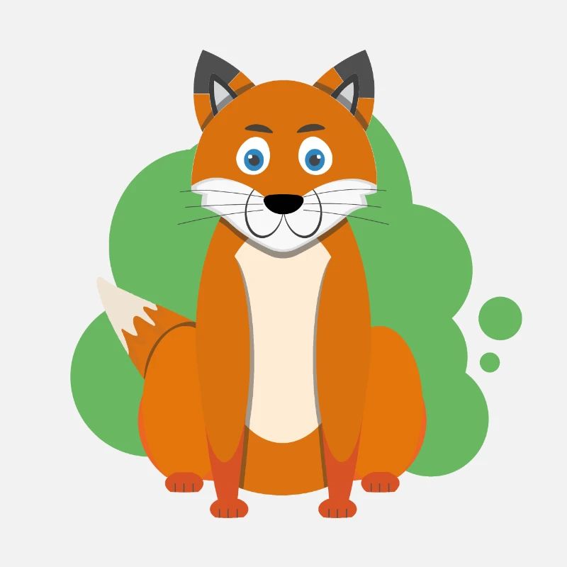 Karikatur Fuchs Splash